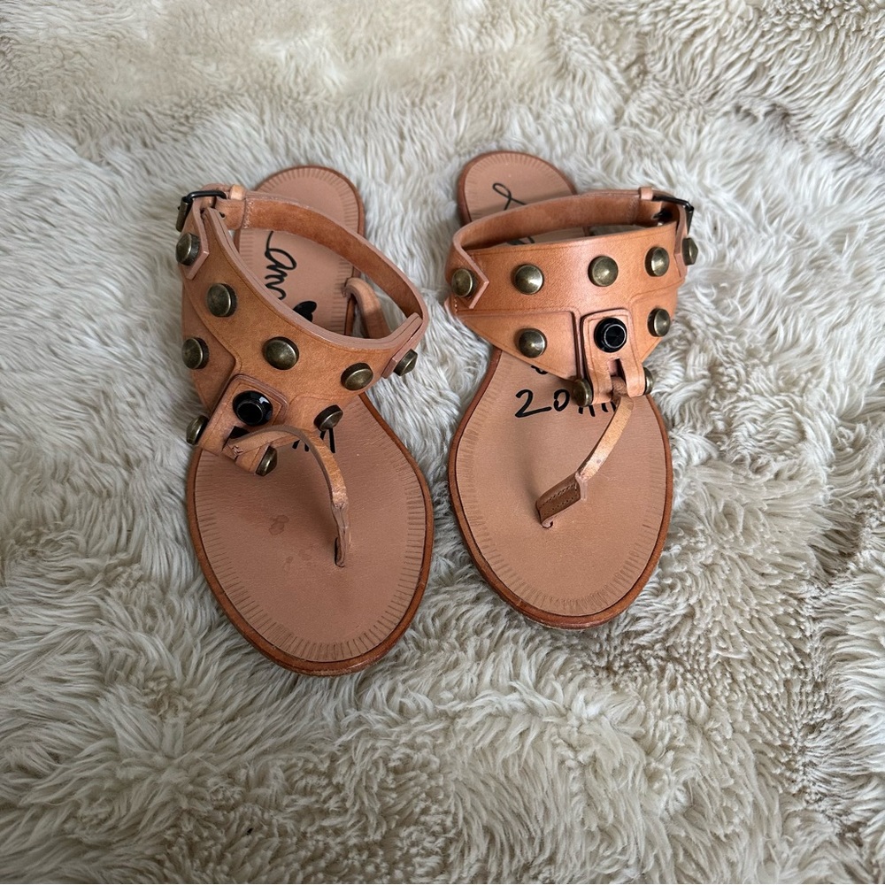 Lanvin 2011 stud t-strap sandals